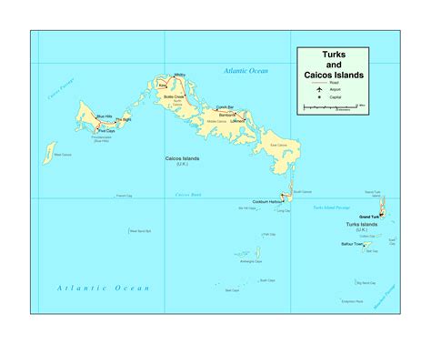 turks and caicos airport code map